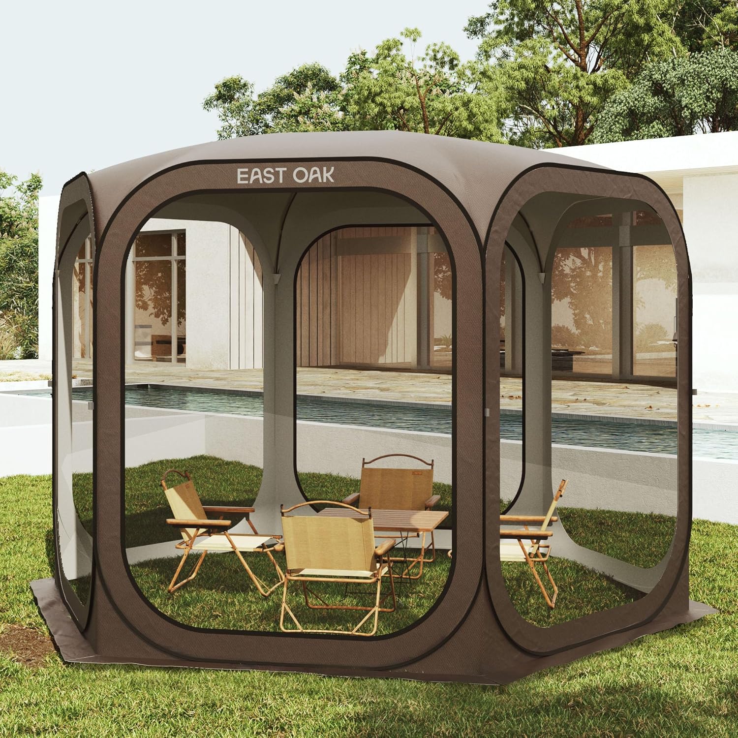 East Oak Screen House Tent Pop-Up, Portable Screen Room Canopy Instant Screen Tent