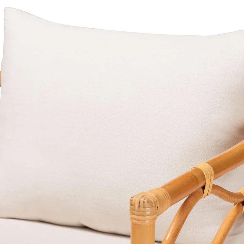Acelynn Bohemian Light Honey Rattan Arm Chair