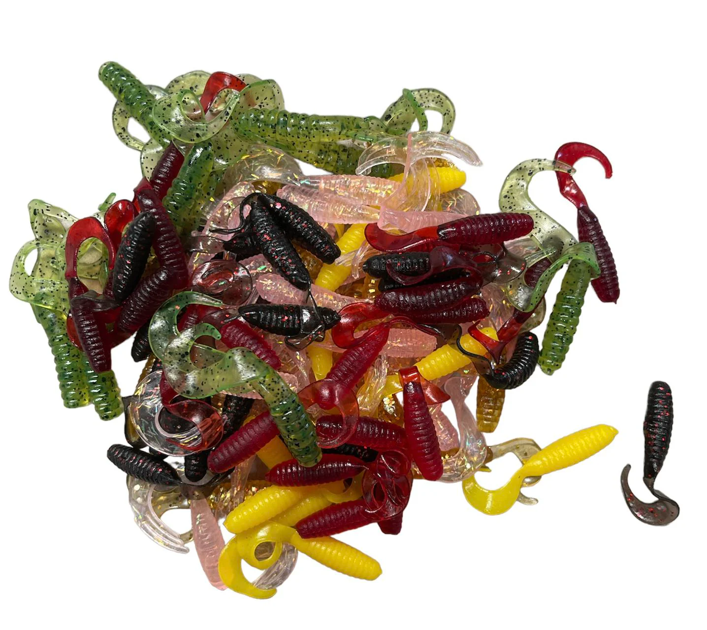 100pcs of Multi Colours Single Tail 3cm 1.5