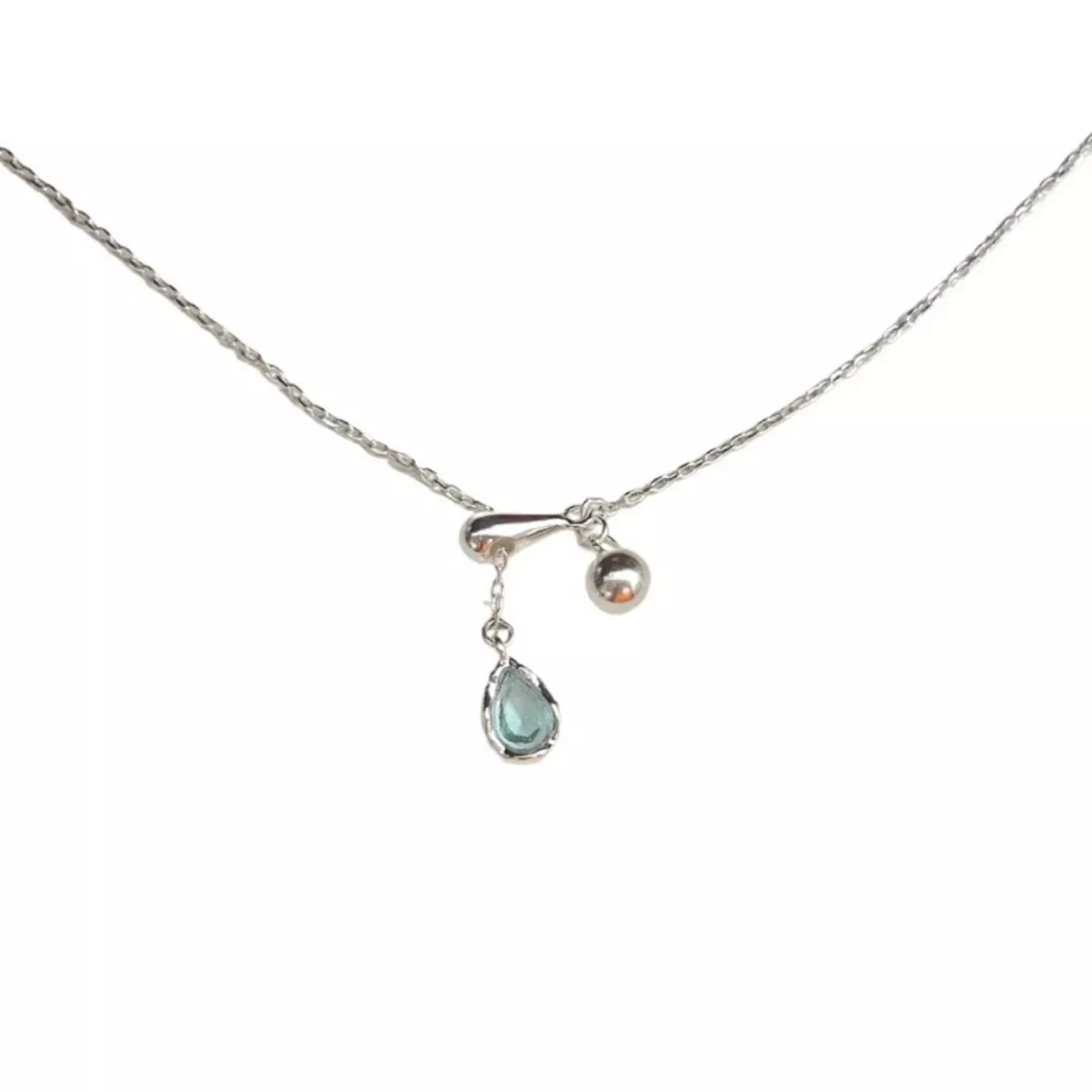 925 Sterling Silver Y-Shaped Drop Necklace