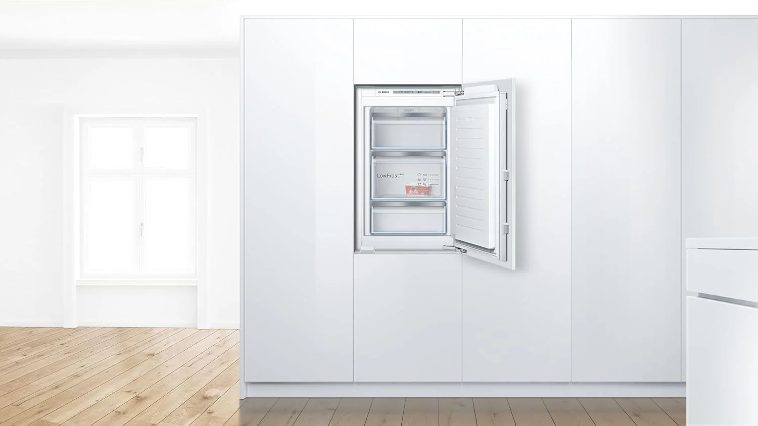 Bosch GIV11ADC0 Serie 6 Congelatore da incasso, 95 kWh, anno, 70 l, LowFrost, FreshSense, 72 x 56