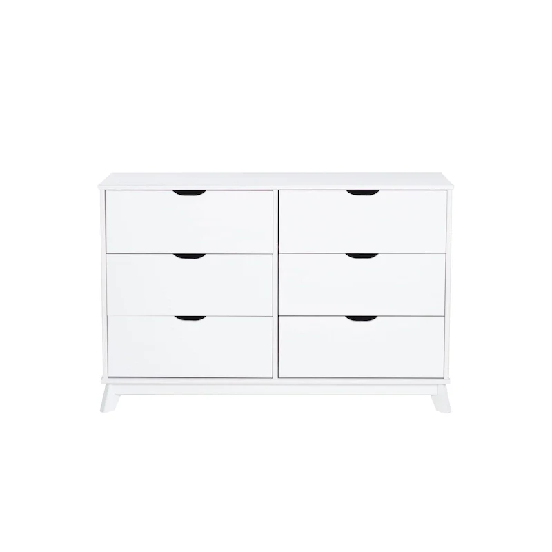 Purcell Pine Wood 3-Piece Bedroom Set with 6-Drawer Dresser and 3-Drawer Nightstands (Set of 2)