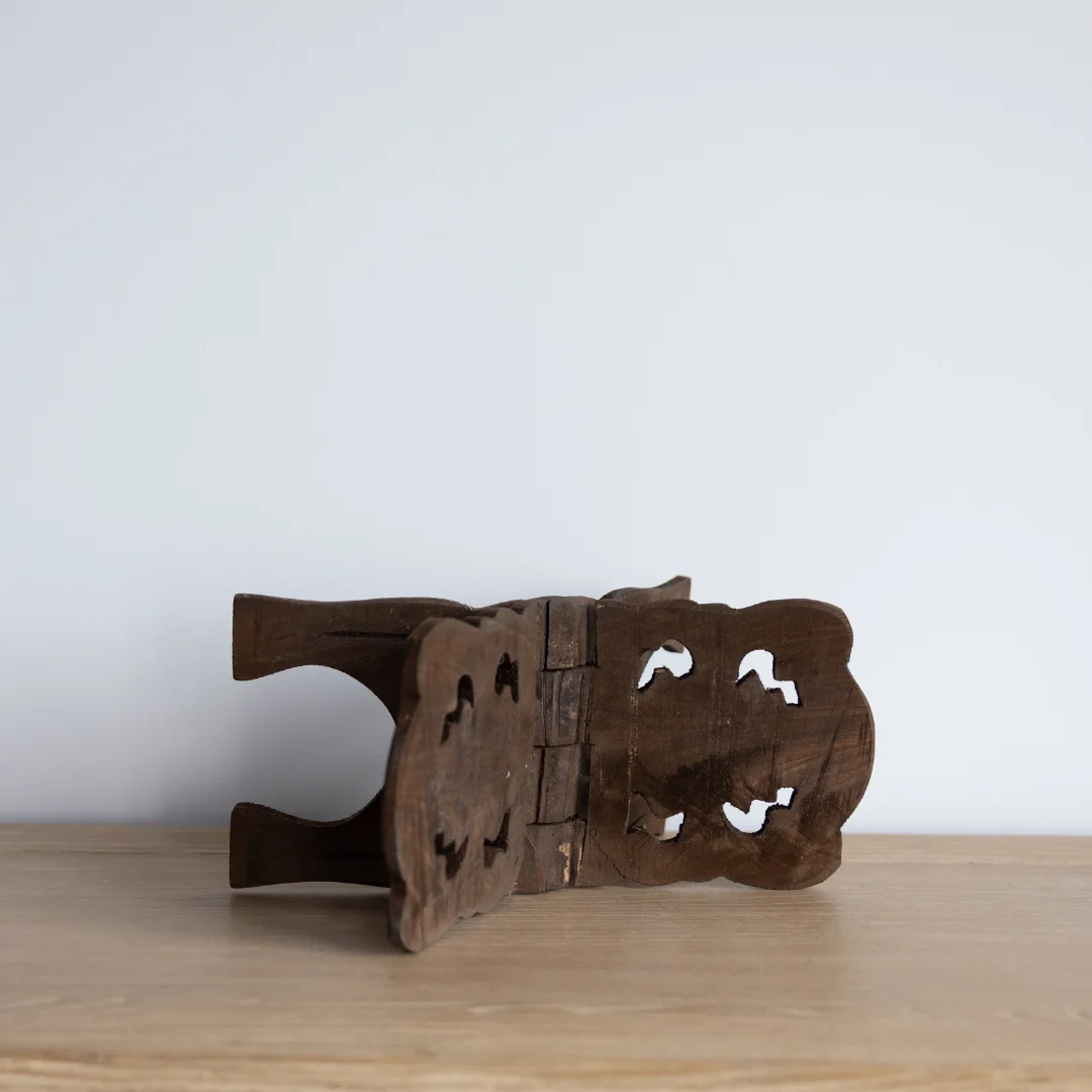 Antique Inspired Reclaimed Wood Book Stand