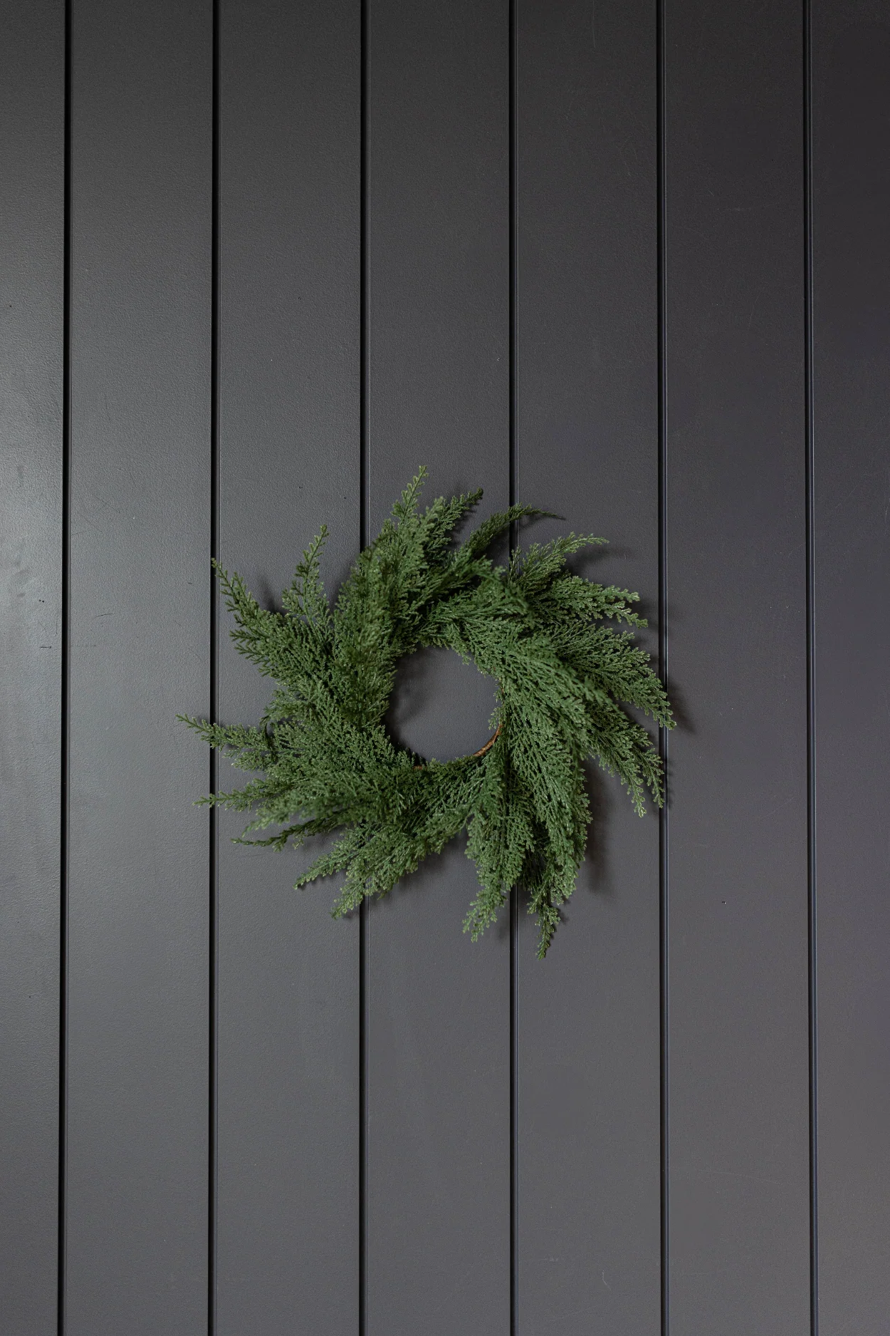 Cypress Leaf Full Real Touch Wreath Mini