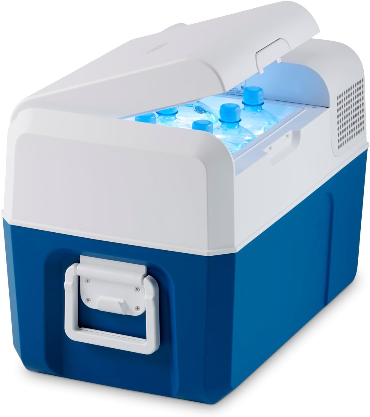 Mobicool MCF40, elektrische Kompressor-Kühlbox, 38 Liter, 12/24/230 V, Mini-Kühlschrank für Auto, Lkw, Boot, Reisemobil und Steckdose, Blue