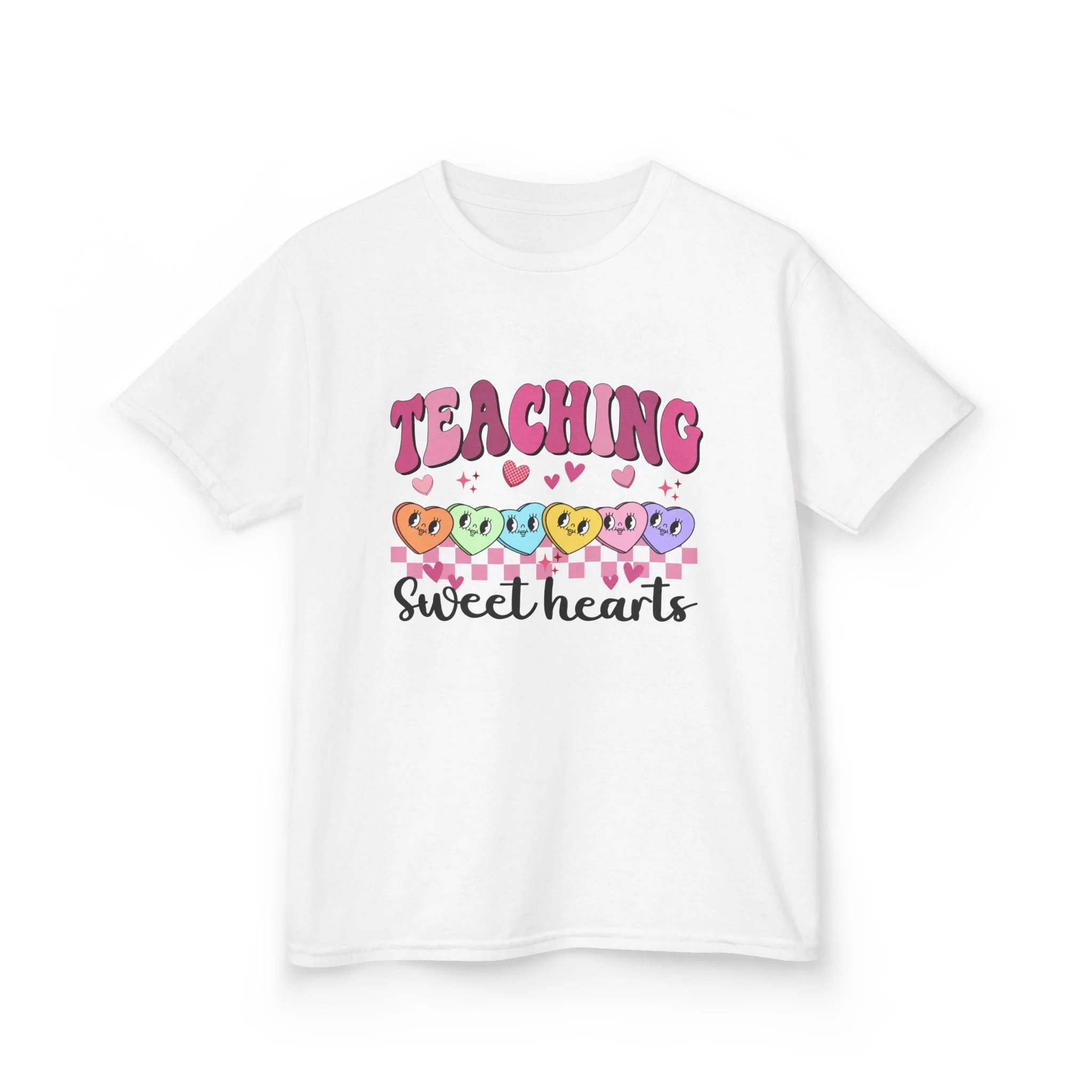 Teaching Sweethearts Kids Tee | Candy Heart Teacher Shirt