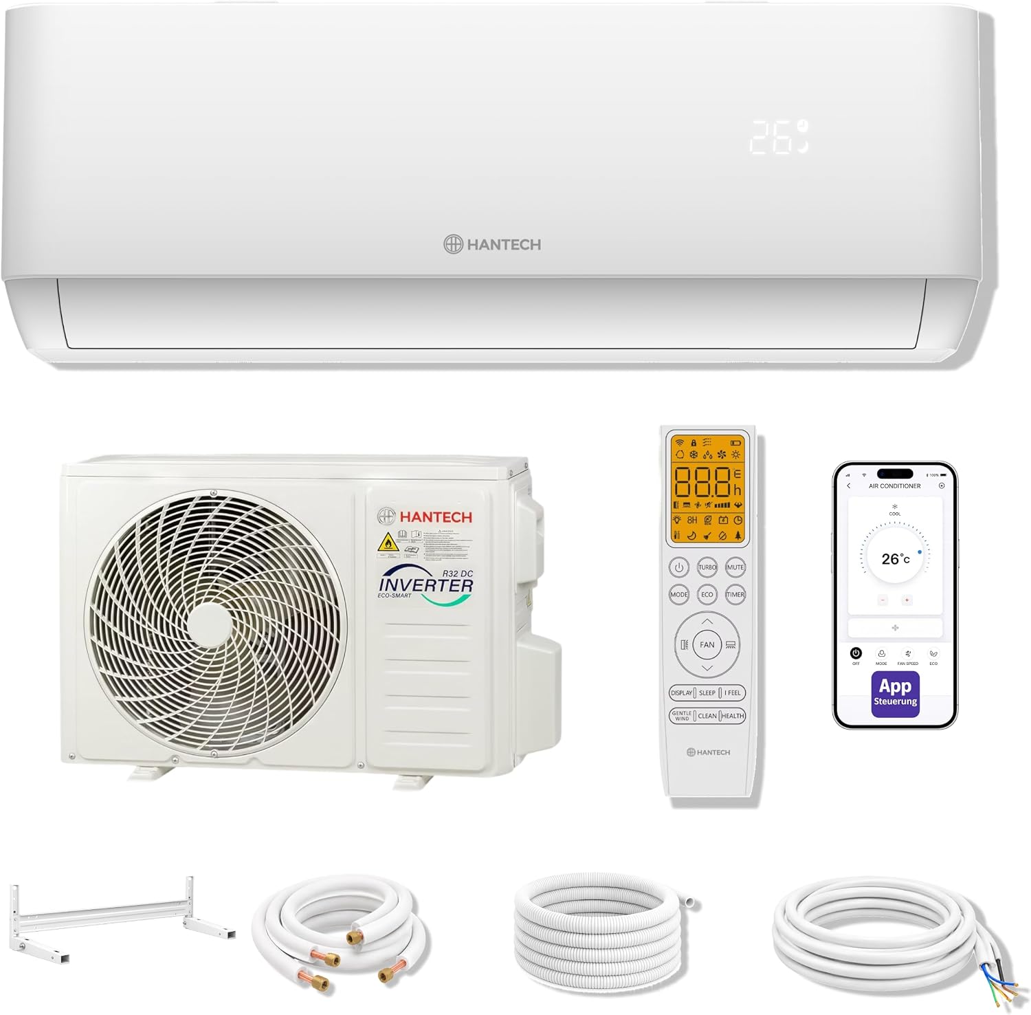 HANTECH Multi Split Klimaanlage H-PRO Inneneinheit 18000 BTU weiß