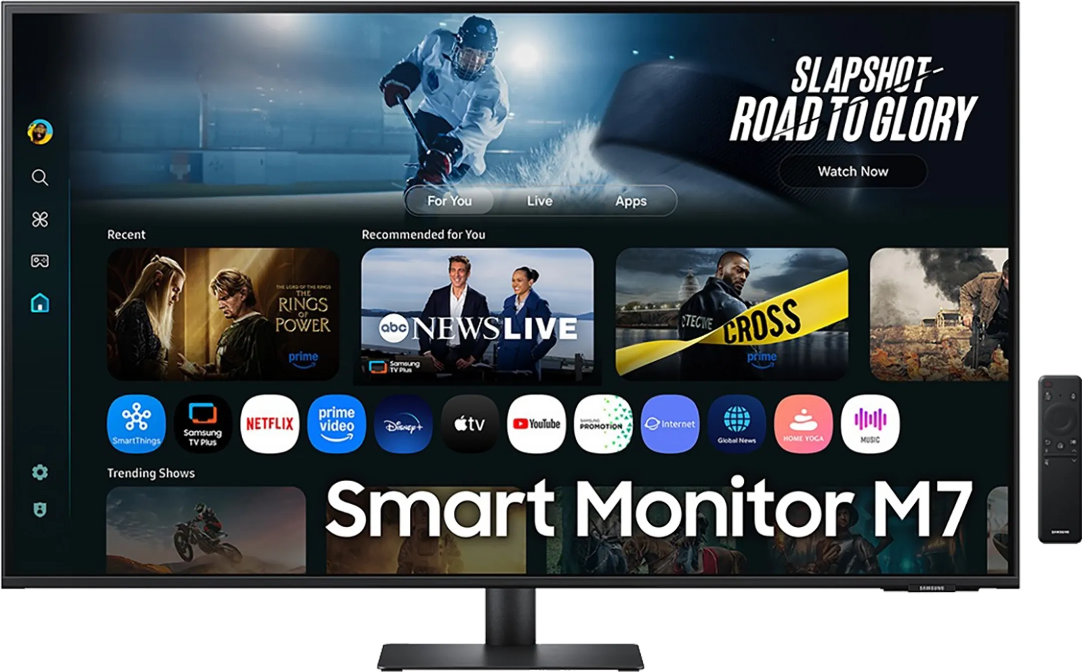 Samsung 43" Smart Monitor M7 M70F Zwart 4K Samsung Vision AI LS43FM702UUXEN