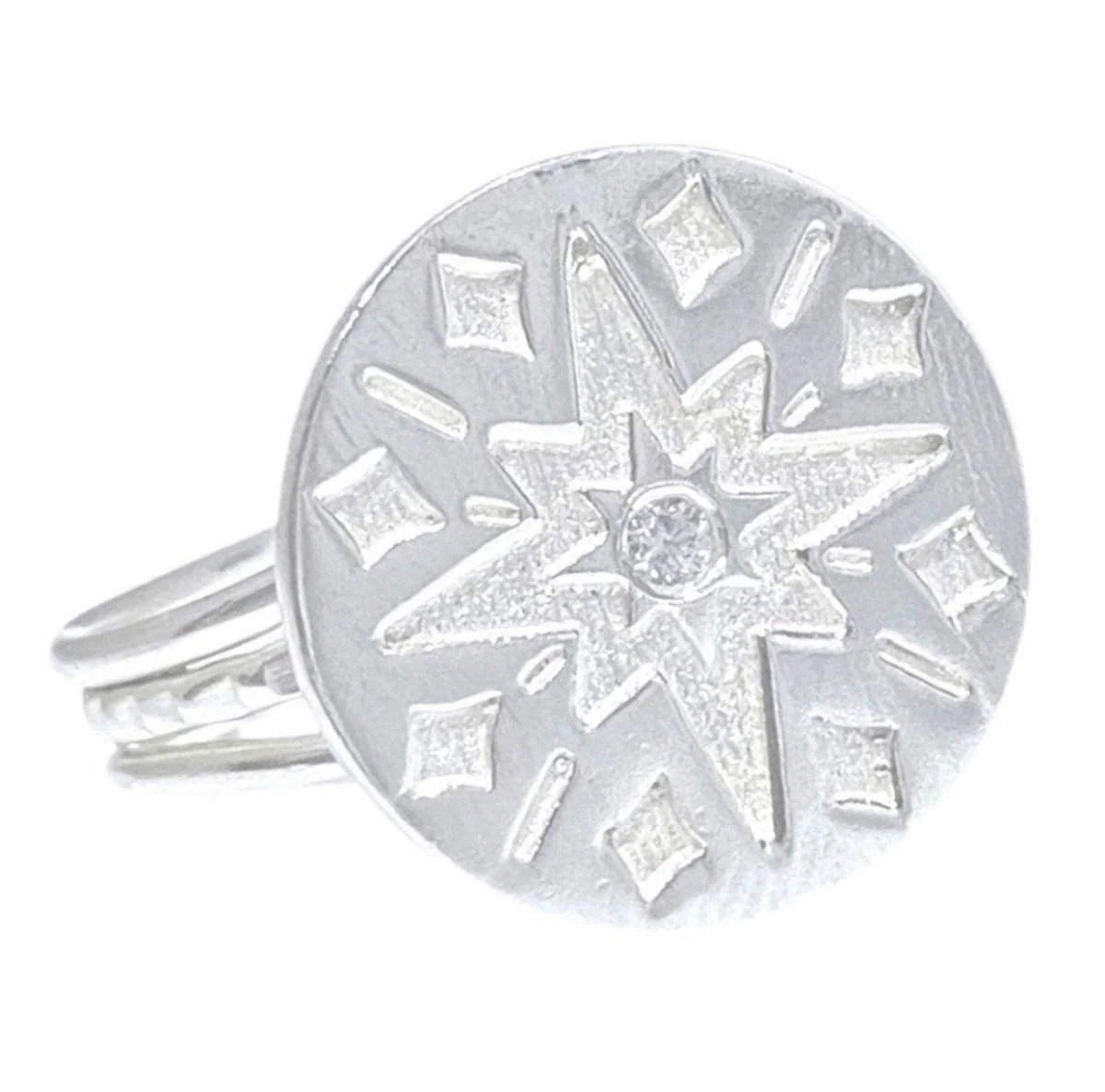 Laihas Galaxy Topaz Sterling Silver Signet Ring