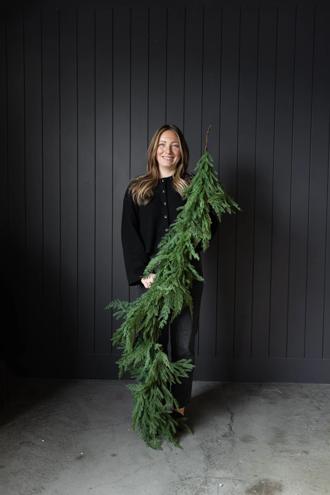 Norfolk & Cypress Mixed Real Touch Garland - 6 Ft