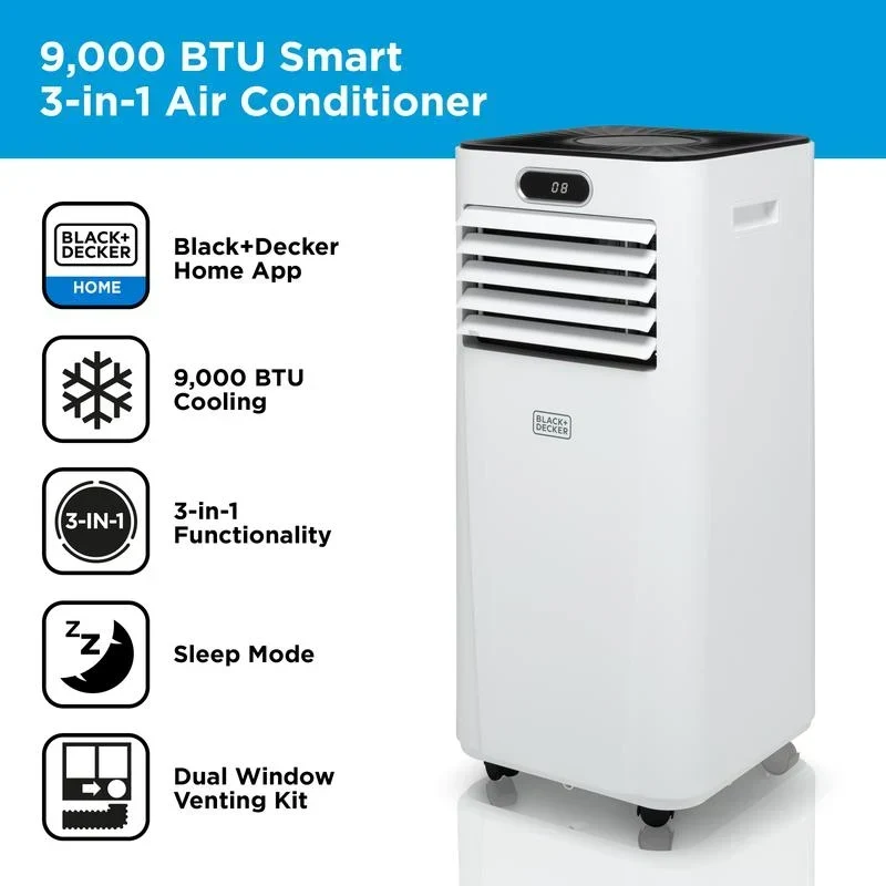 Aire Acondicionado Móvil Inteligente Black+Decker BXAC40025GB 9000 BTU