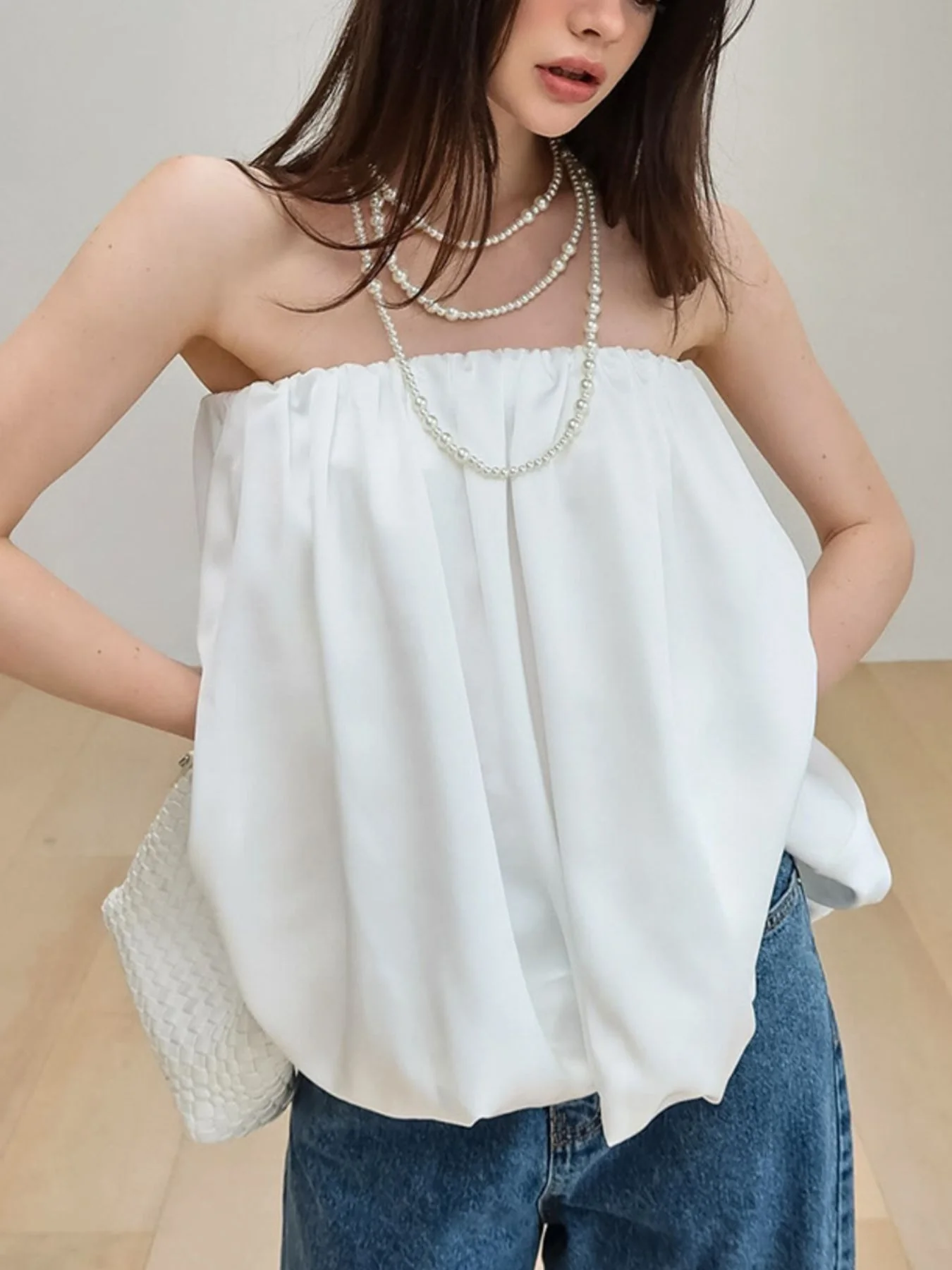 Bubble Hem Tube Top