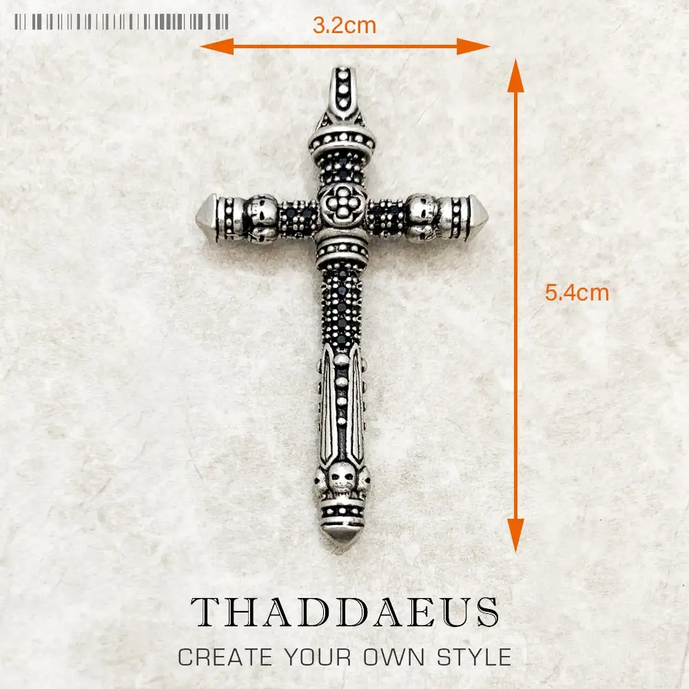 Majestic Cross Pendant | Sterling Silver Necklace Charm | Gift For Her