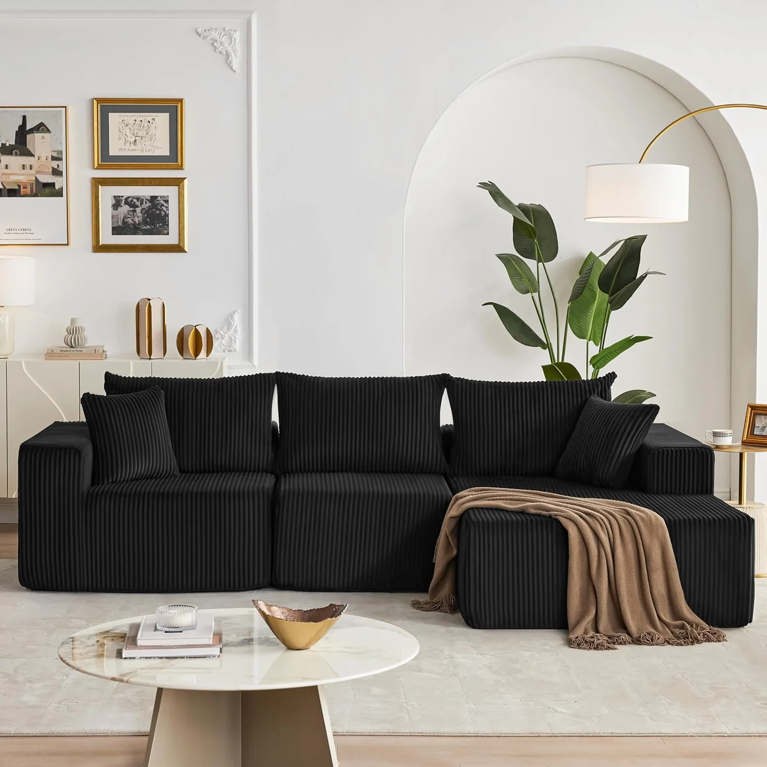 108 Modular Sectional Sofa Cloud Sectional Couch Modern Modular L-Shape Sofa Couch