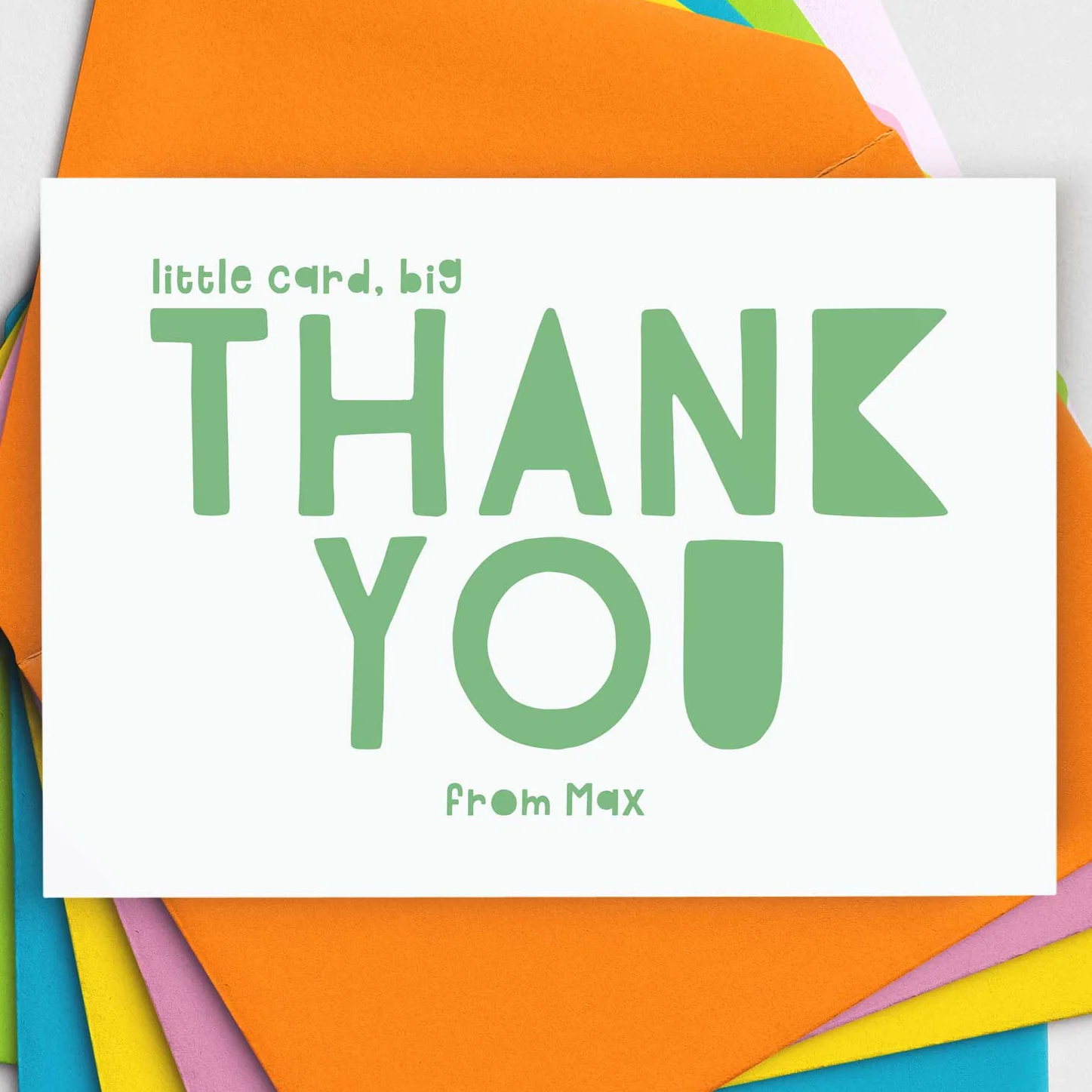Big Thank You Note Cards