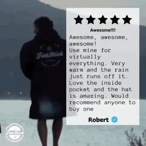 FREE BEANIE | Recycled Fleece Changing Robe “FatWrap�?| Waterproof |Beach | Swimming | Surfing | Coat