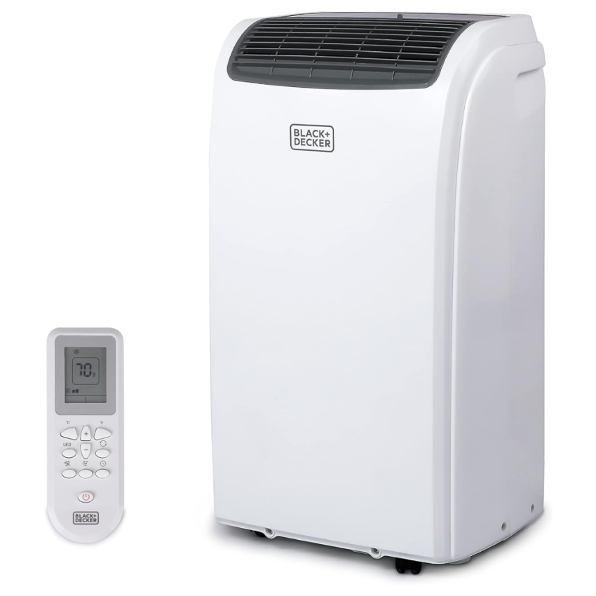 BLACK+DECKER Air Conditioner, 14,000 BTU Air Conditioner Portable for Room and Heater up to 700 Sq. Ft. with Remote Control