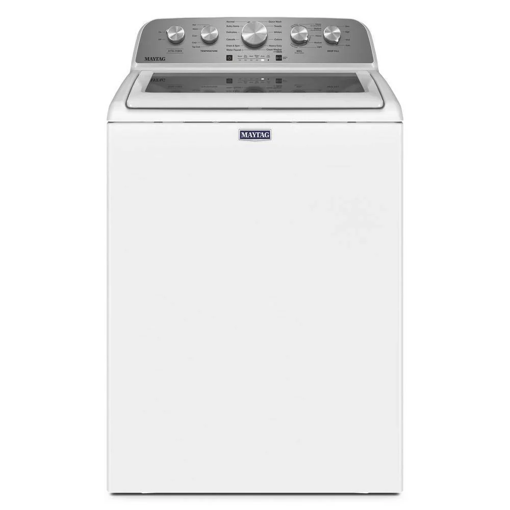 Maytag Top-Loading Washing Machine with 4.8 Cubic Foot Capacity and Extra Power Boost, White C MVW5430MW