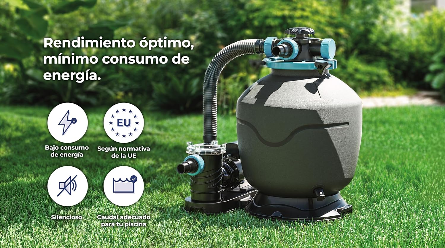 Piscina de Acero Elevada,Redonda con Aspecto Acero Blanco. Piscinas Desmontables para Jardín 550 x 132 cm - Piscina Gre KITPROV508 Atlantis.