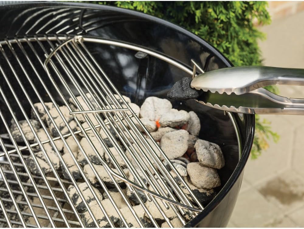 Weber Original Kettle Premium Charcoal Grill  22-Inch  Black – Outdoor BBQ Grill with Built‑In Thermometer  Heat Control Dampers & One‑Touch™ Cleaning System