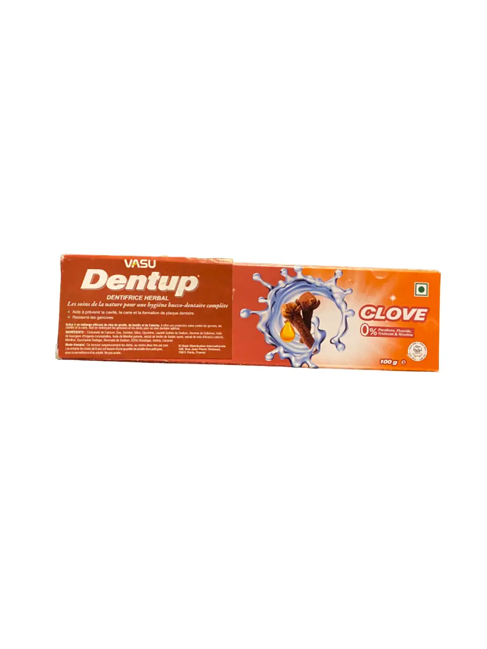 Natural fluoride-free clove toothpaste
