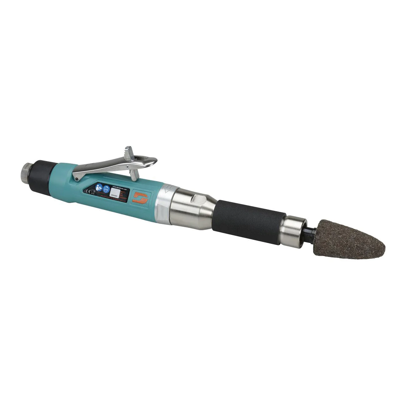 Dynabrade 52722  ~  Cone Or Plug 6 Inch Extension Wheel Grinder 1 Hp Straight-Line 20000 Rpm Rear Exhaust 3/8 Inch-24 Spindle Thread