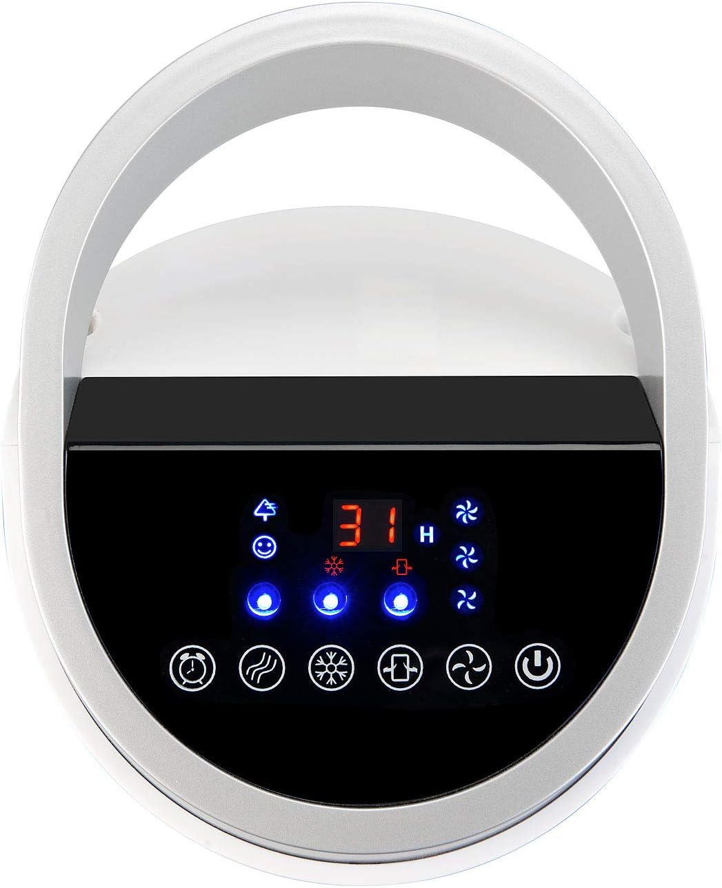 Sichler Haushaltsgeräte Turmluftkühler: 3in1-WLAN-Luftkühler mit App, für Siri, Alexa & Google Assistant, 60 W (Turmventilator mit Luftbefeuchter, Turmventilator mit Fernbedienung)