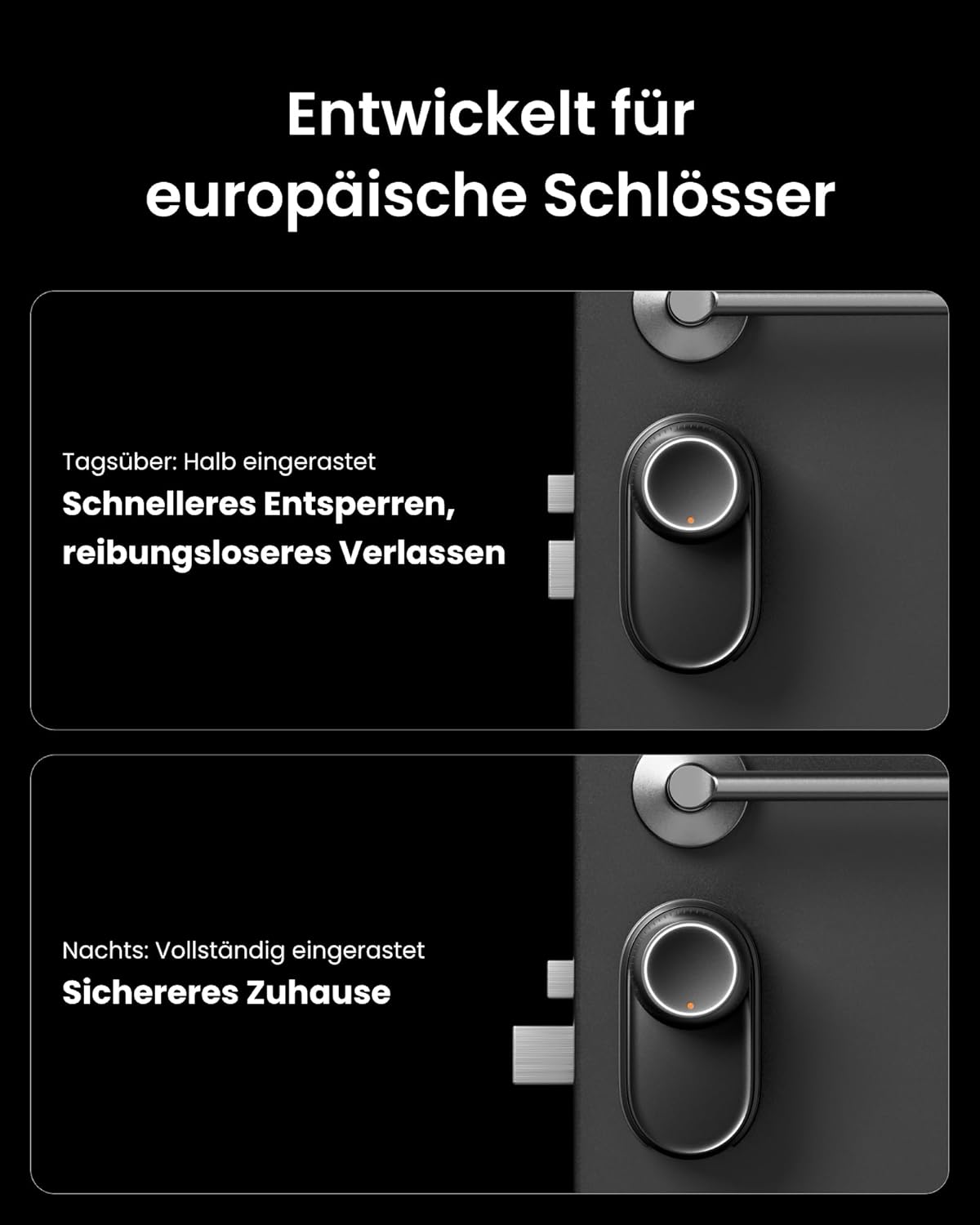 SwitchBot WLAN Smart Lock Ultra mit Touchscreen-Tastatur, Türriegelschlösser, Smartes Türschloss, Elektronisches Türschloss, Türöffner per App, Fingerprint, Code, Alexa, Google, unterstützt Matter
