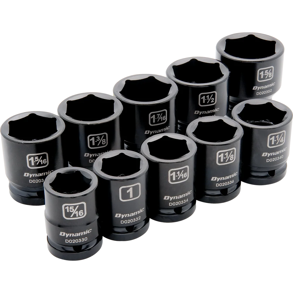 Dynamic D021000  ~  3/4D 10 Pc 6 Point Std Imperial Sae Socket