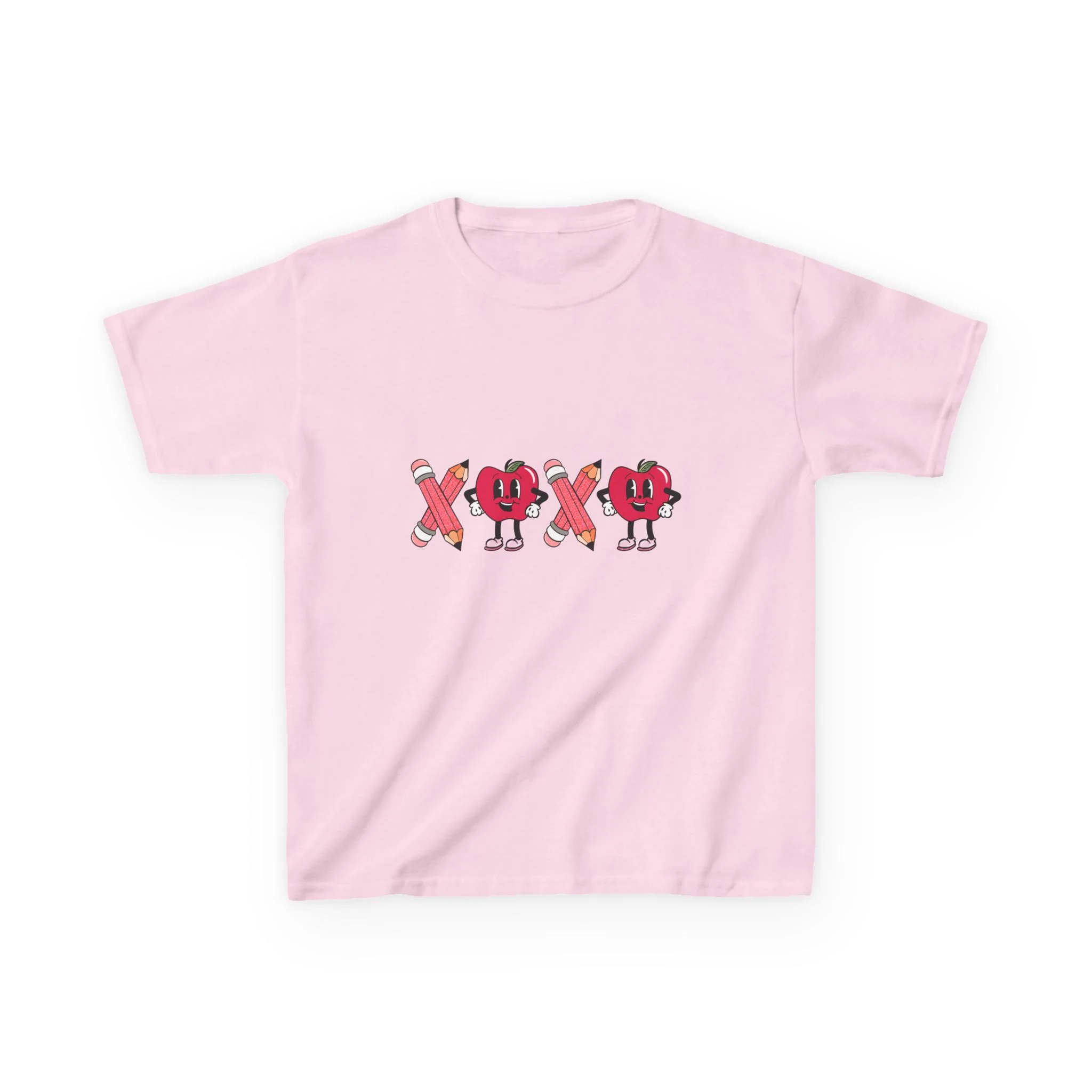 XOXO Heart Characters Kids Tee | Cute Valentine Shirt