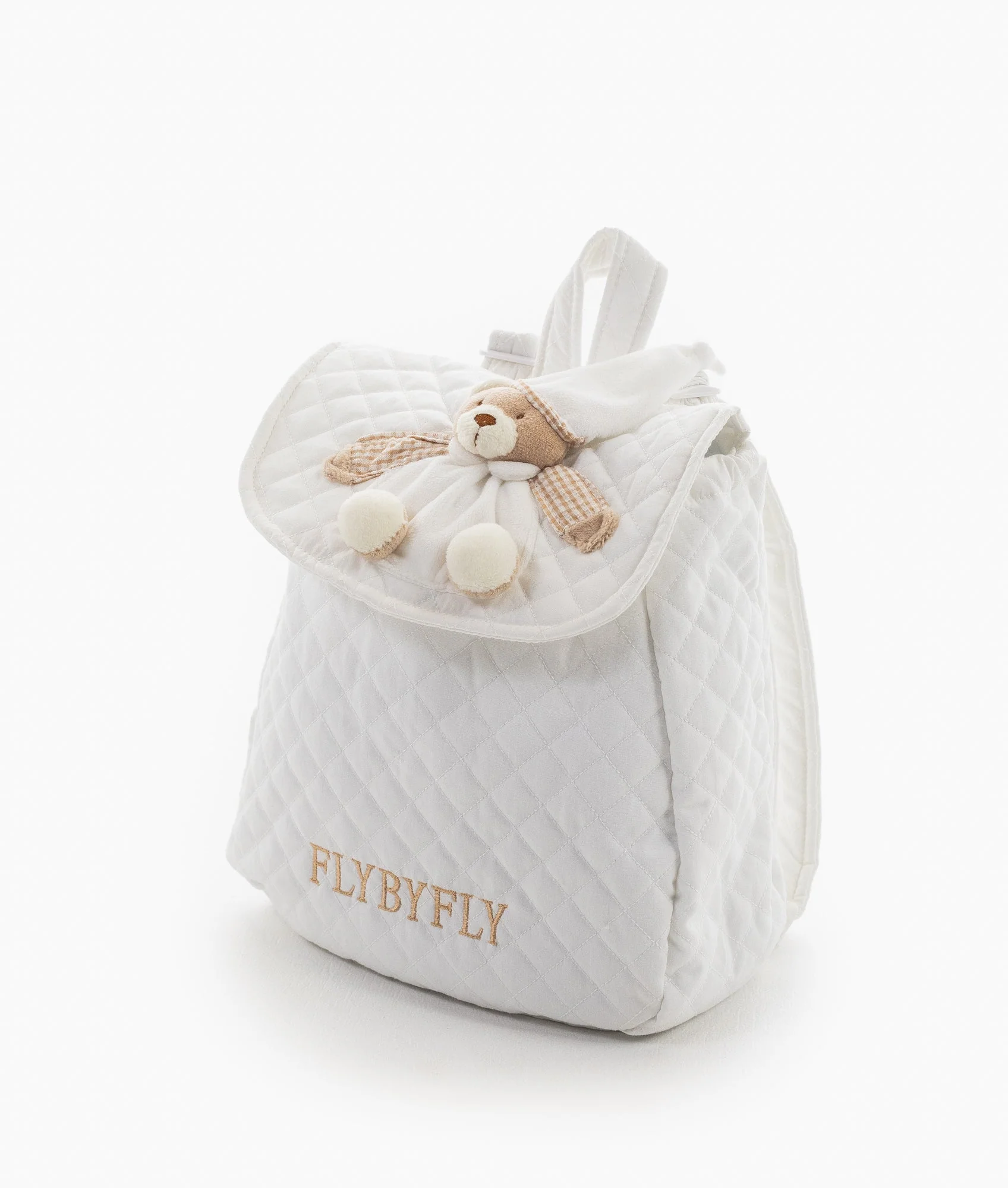 Kids Backpack | White & Beige