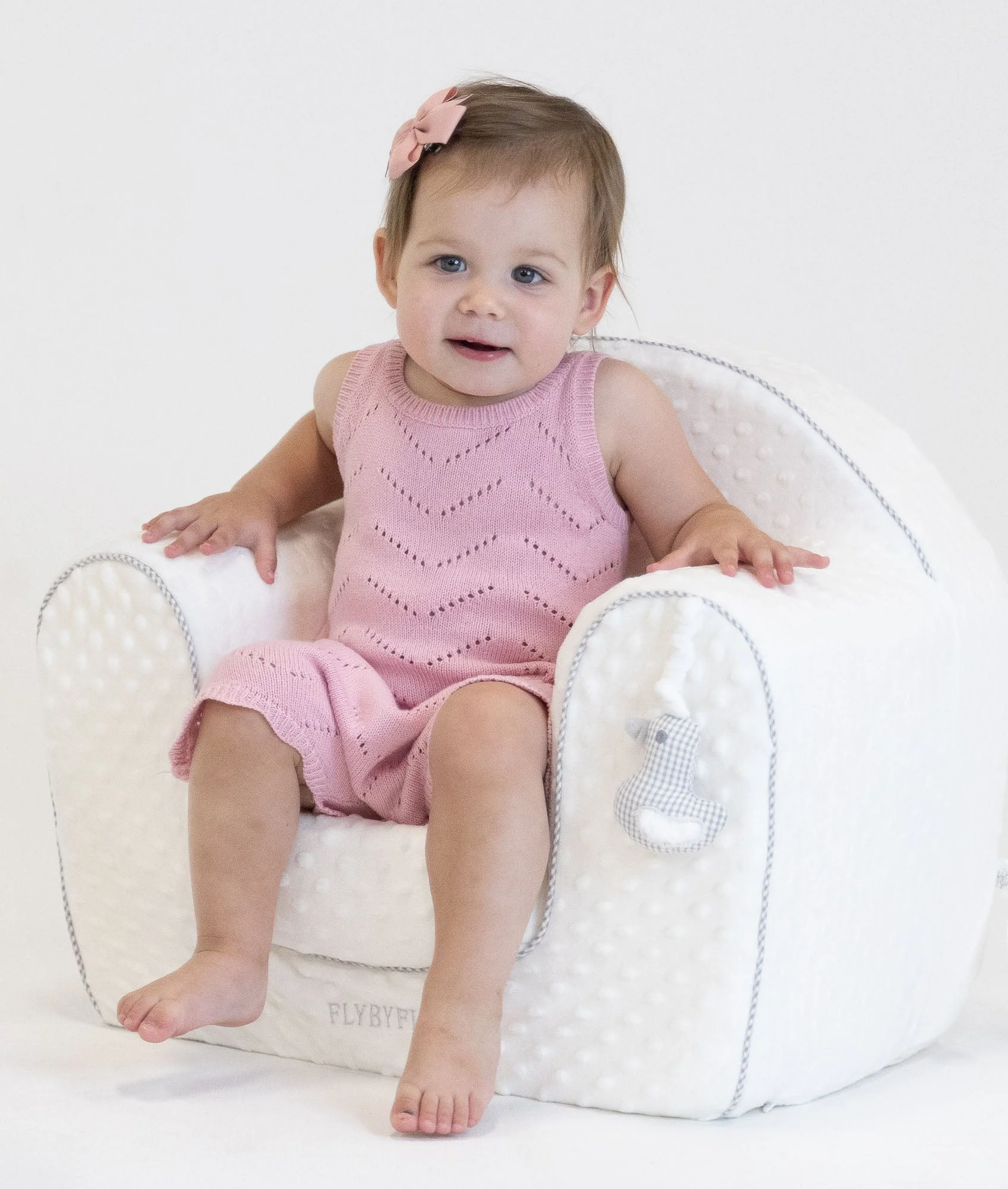 2 in 1 Kids Sofa | White & Grey