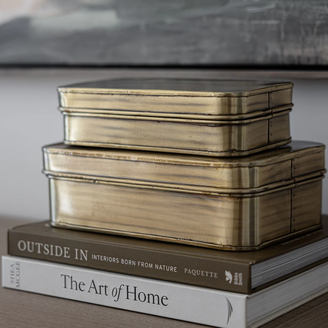 Decorative Brushed Bronze Boxes