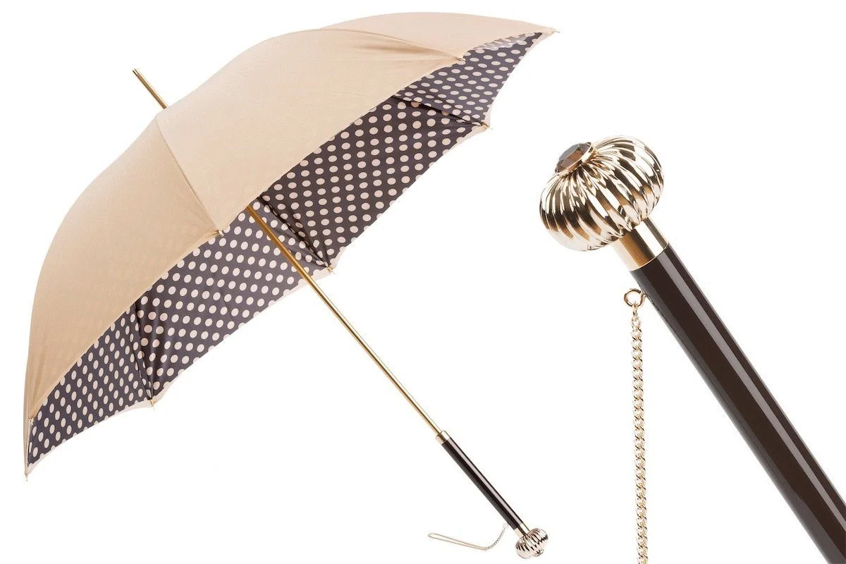 Classic Colors Polka Dots Umbrella, Double Cloth