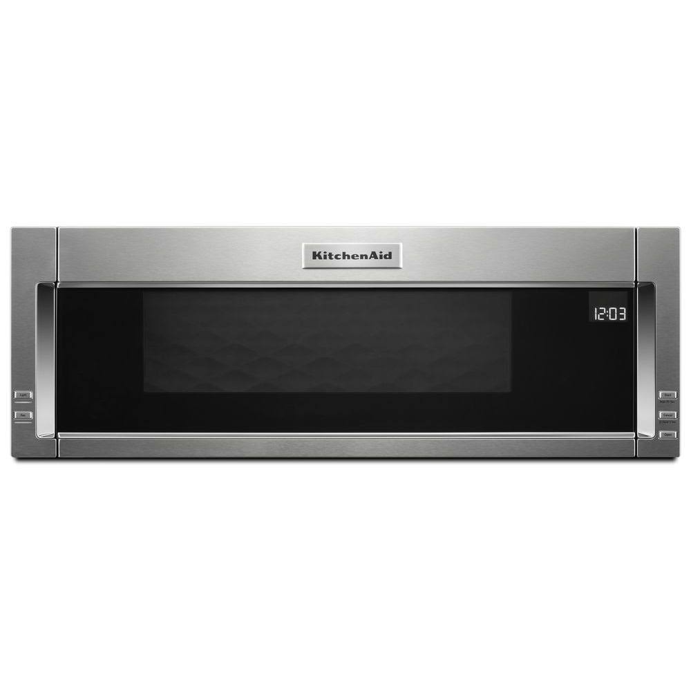 KitchenAid 30-Inch Low Profile Microwave Hood, 1000W, Stainless Steel, Dual LED, 4-Speed Ventilation