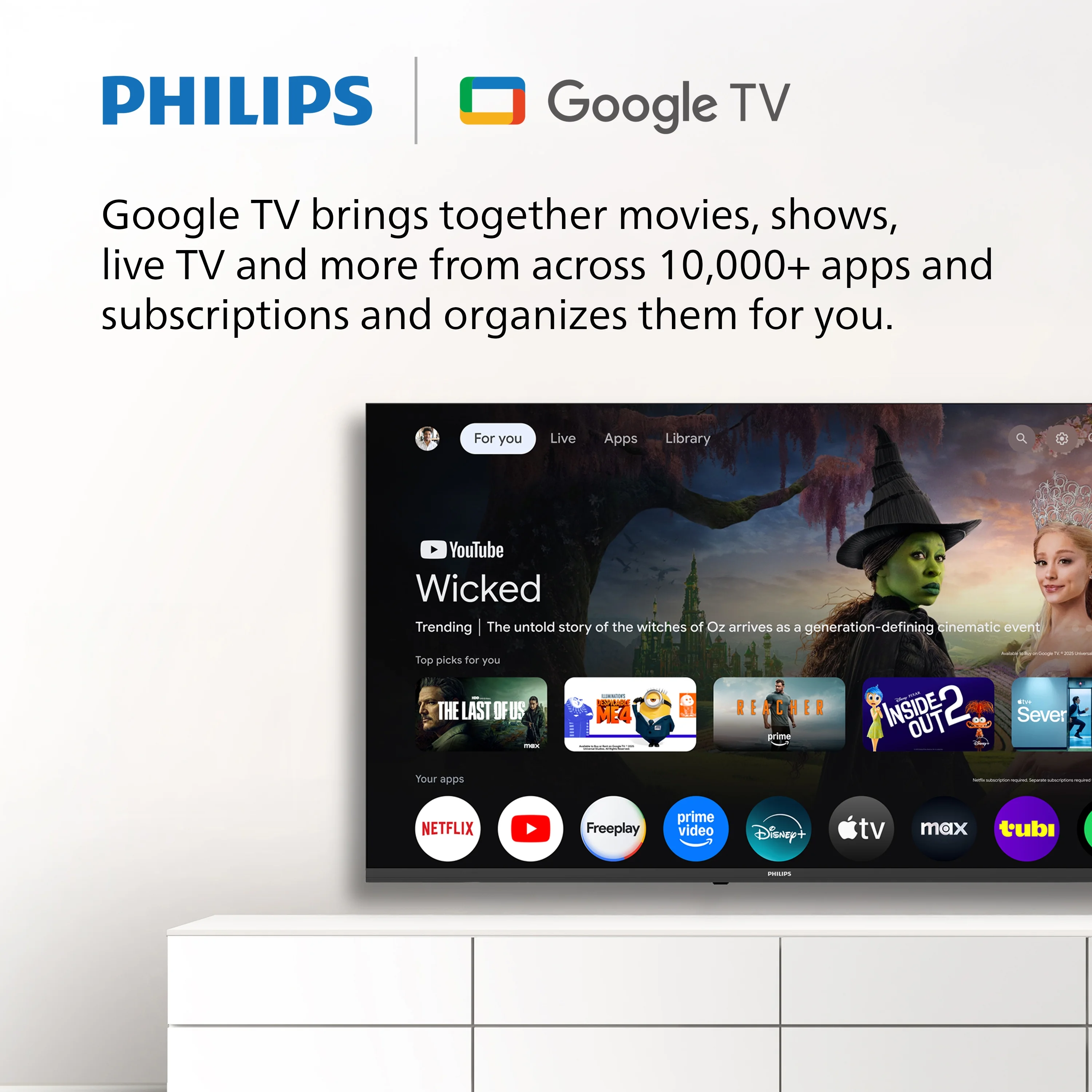 Philips 60?? Class 4K Ultra HD (2160p) Google Smart LED TV (60PUL7555/F7)