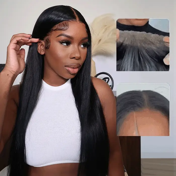 2 Wigs=$189|20 Inch 5X5 Pre Cut HD Lace Water Wave+18 Inch 5X5 Pre Cut HD Lace Straight Wig