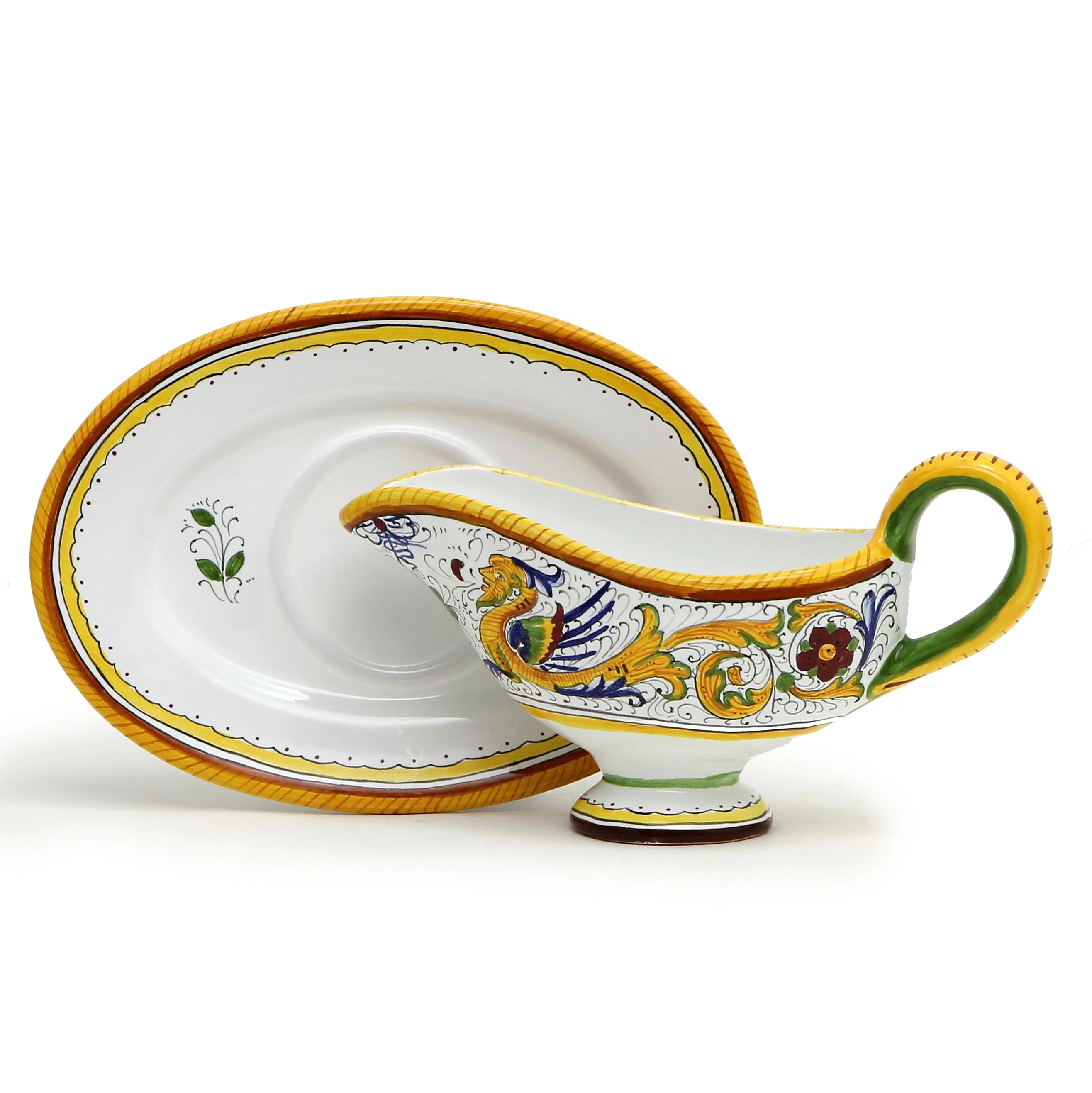 Raffaellesco Gravy Sauce Boat with Tray