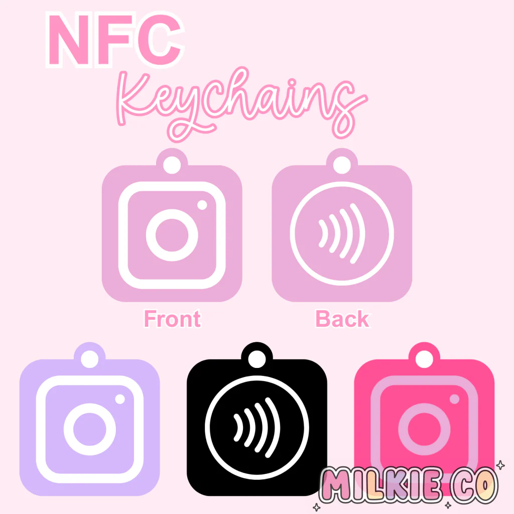 NFC Instagram Keychain