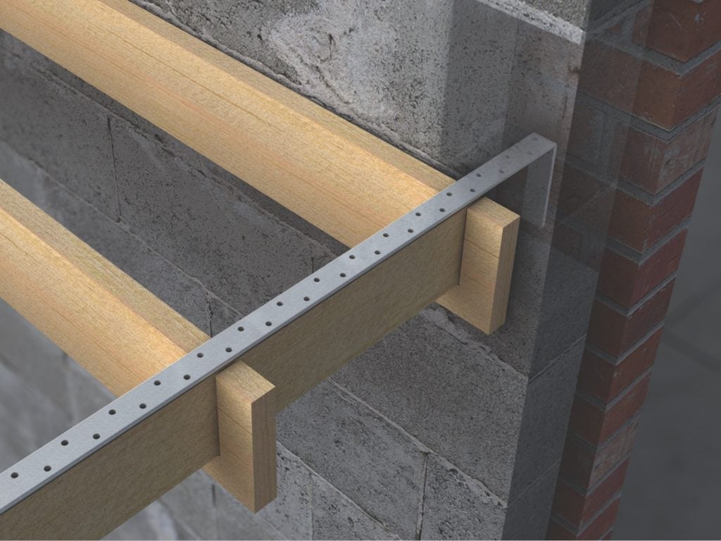 Vista Heavy Duty Galvanised Bent Wallplate Strap