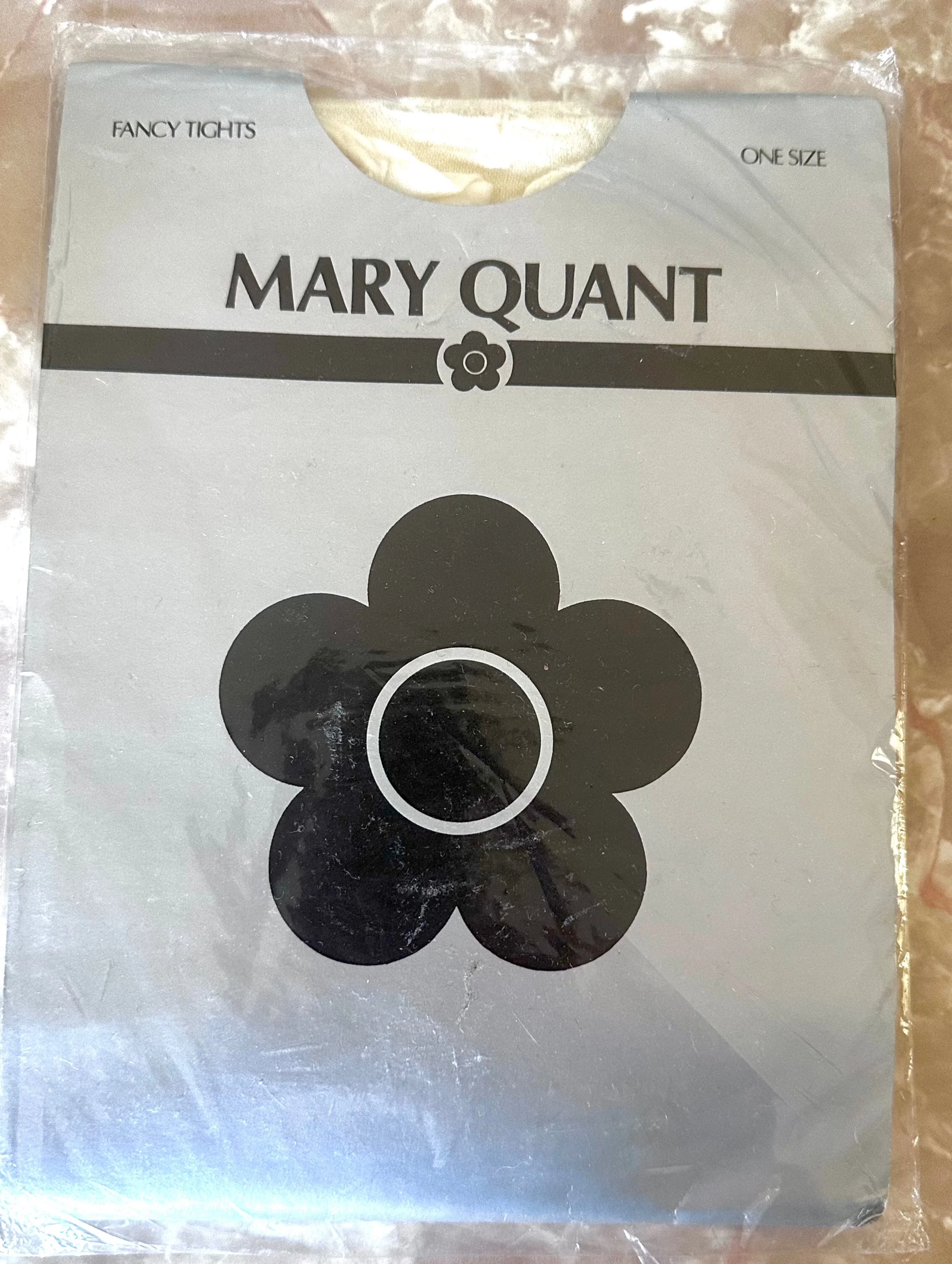 1990s Mary Quant Lace Seam Tights