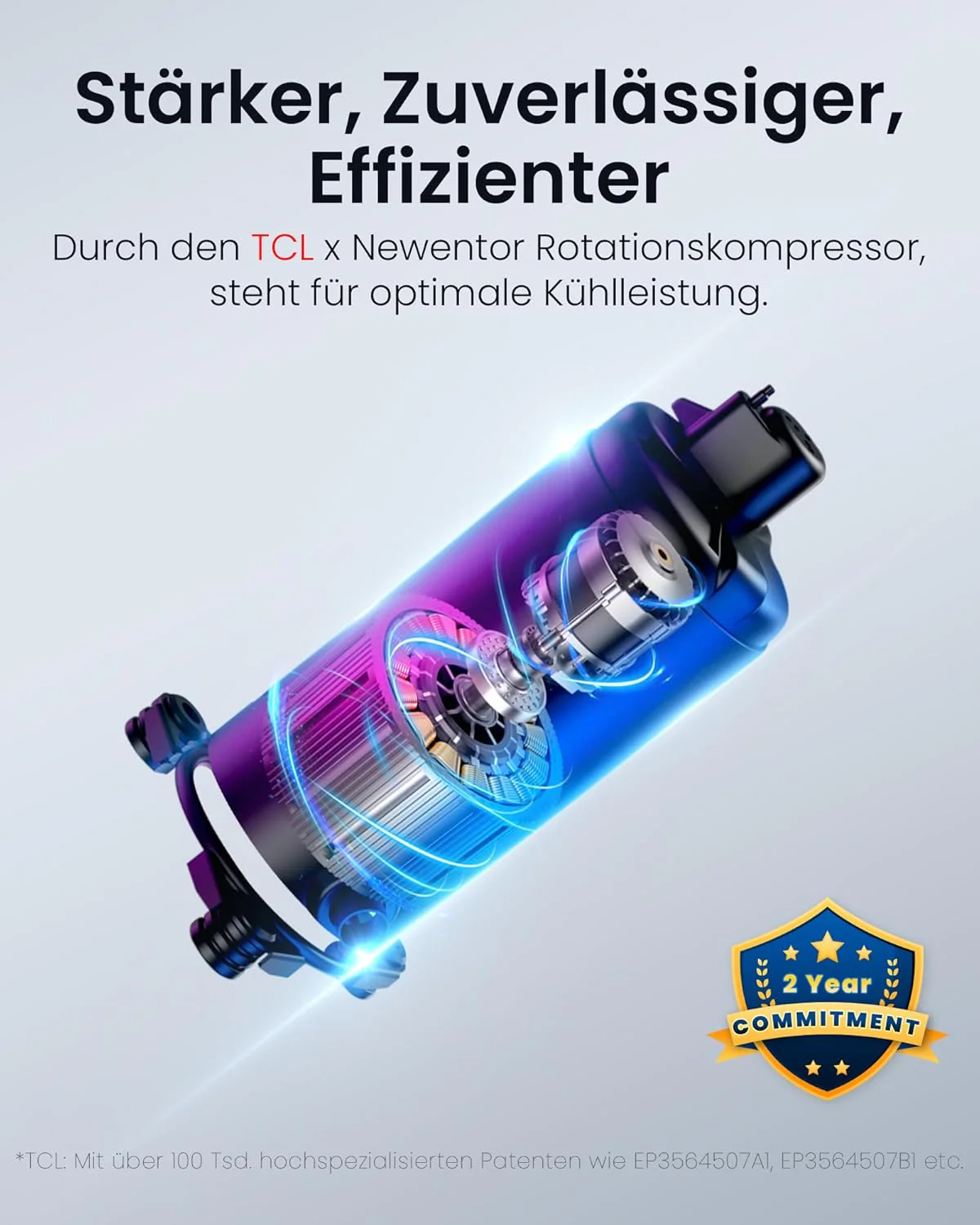 Newentor mobil klíma 14000 BTU, mobil légkondicionáló elszívócsővel, akár 50㎡-es helyiségekbe, hűtés/párátlanítás/ventilátor funkció távirányítóval