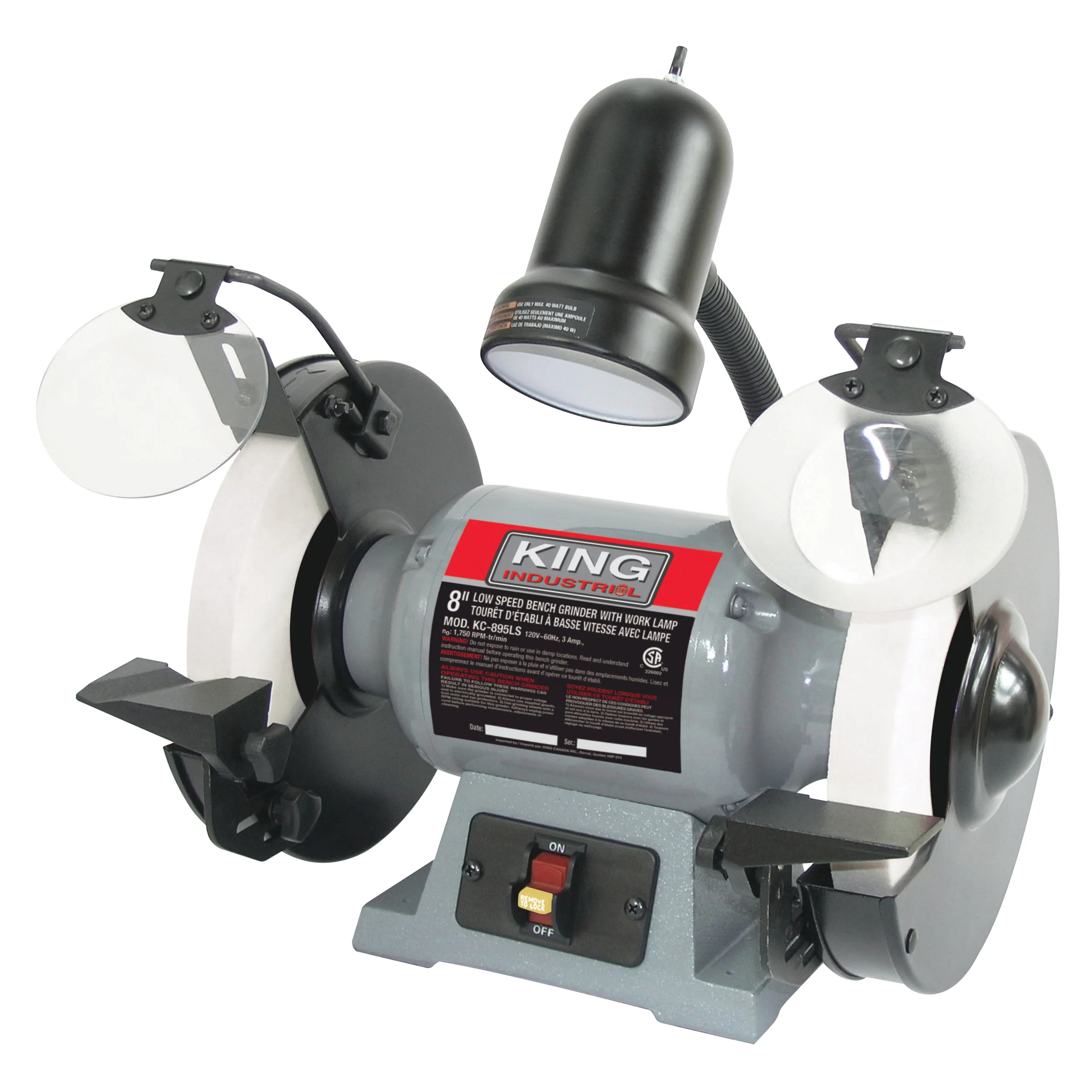 King Canada KC-895LS  ~  Grinder 8 Inch Low Speed Bench