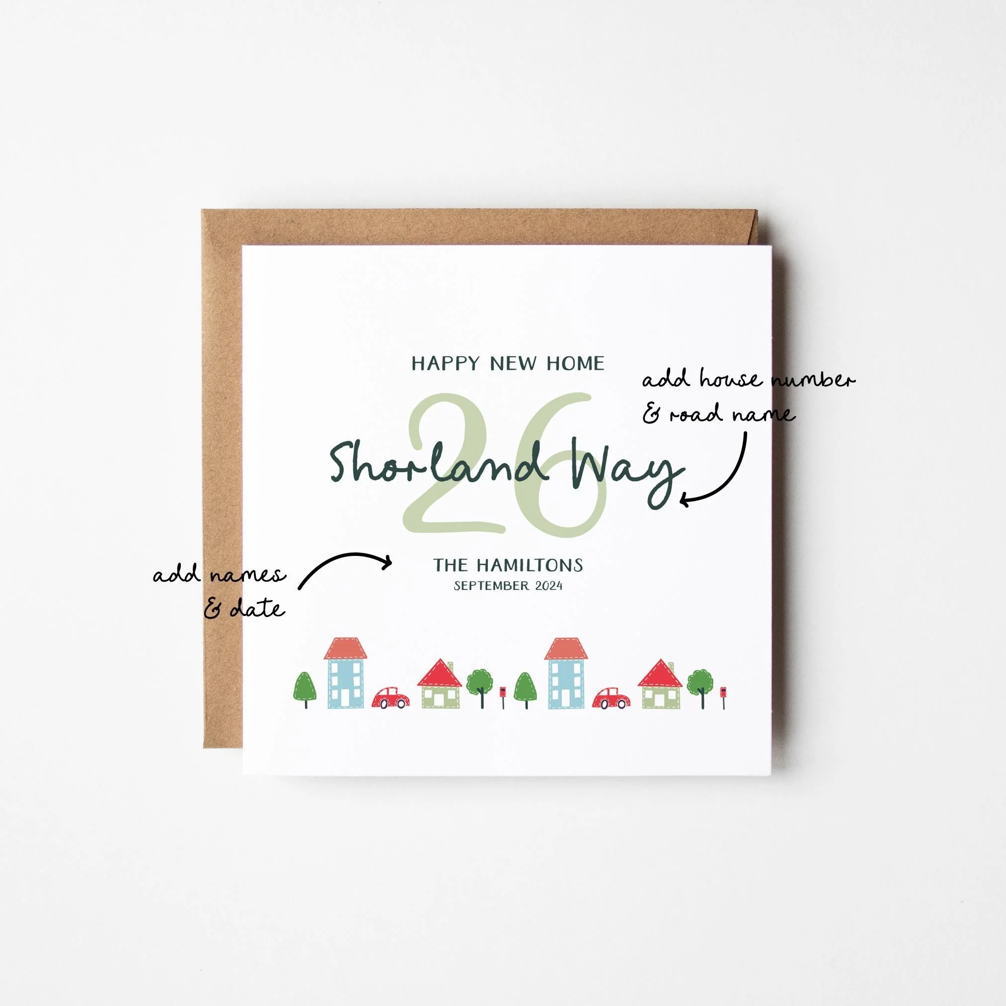 New Home Card ? Personalised New Home Card ? New Address Card ? Housewarming Card ? New Home Gift Card