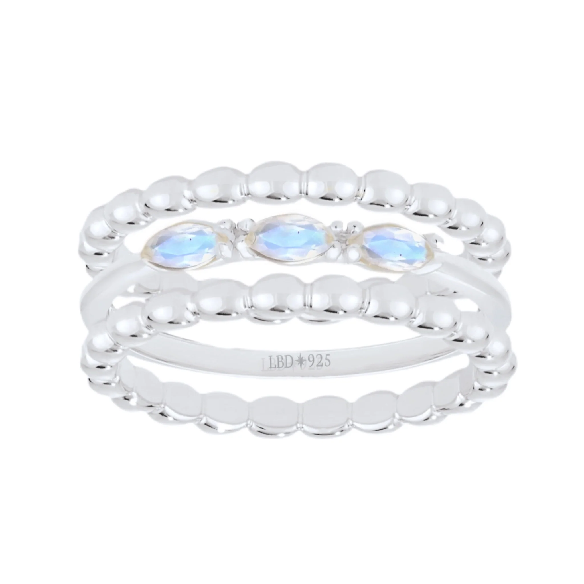 Laihas Three Of Cups Moonstone Ring Set