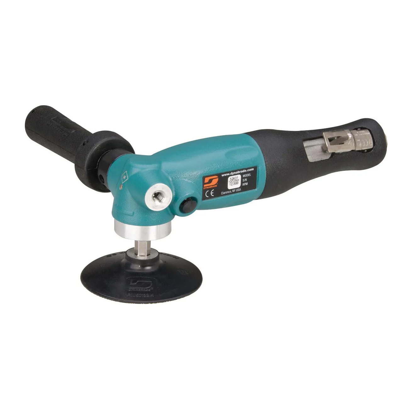 Dynabrade 52631  ~  4 Inch Diameter Right Angle Disc Sander (Replaces 52560 & 51370) 1.3 Hp 12000 Rpm Rotational Exhaust 3/8 Inch-24 Spindle Thread