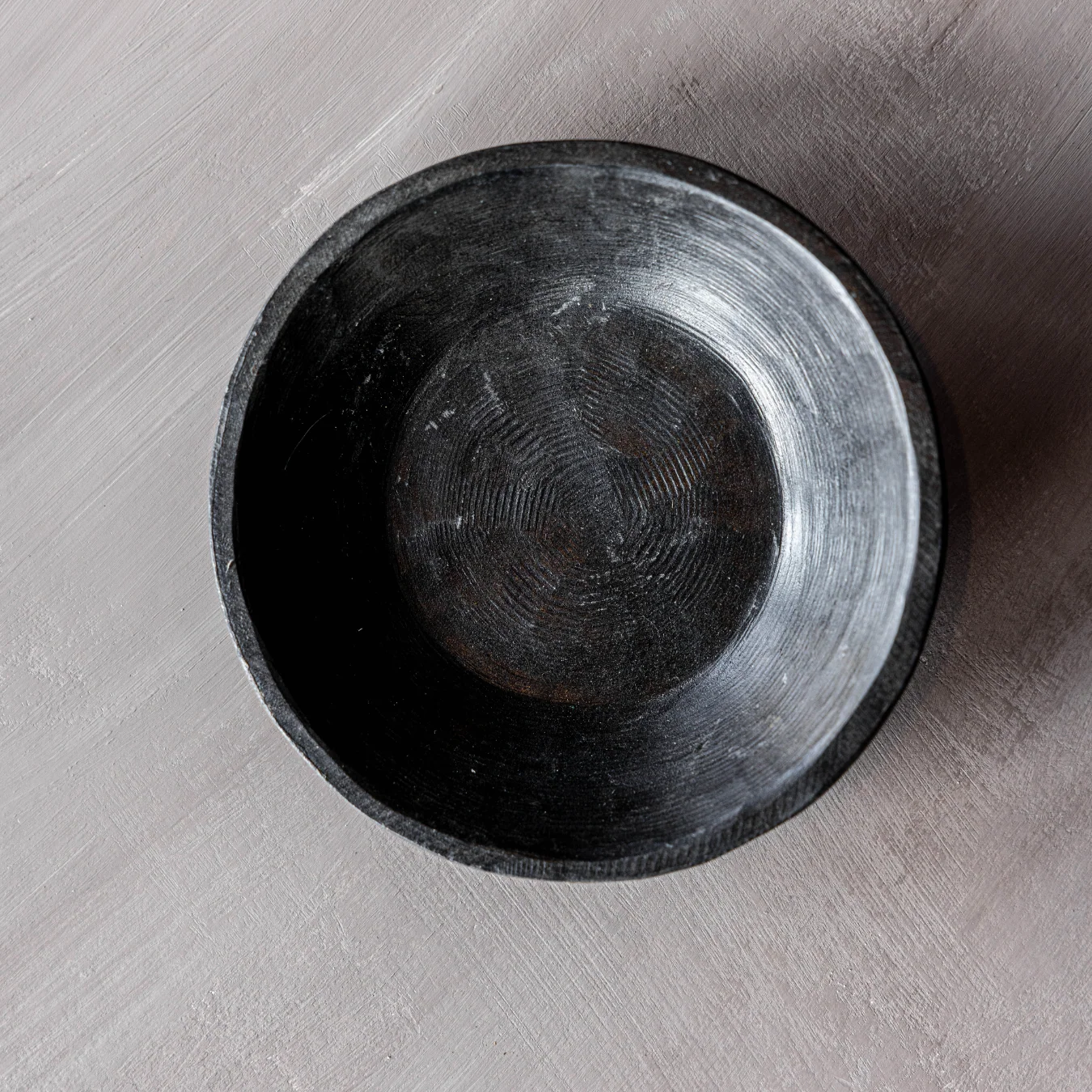 Vintage Black Stone Bowl