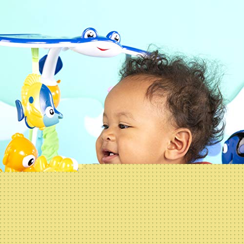 Bright Starts Disney Baby Finding Nemo Activity Center Jumper with Interactive Toys, 360° Seat, Adjustable Positions