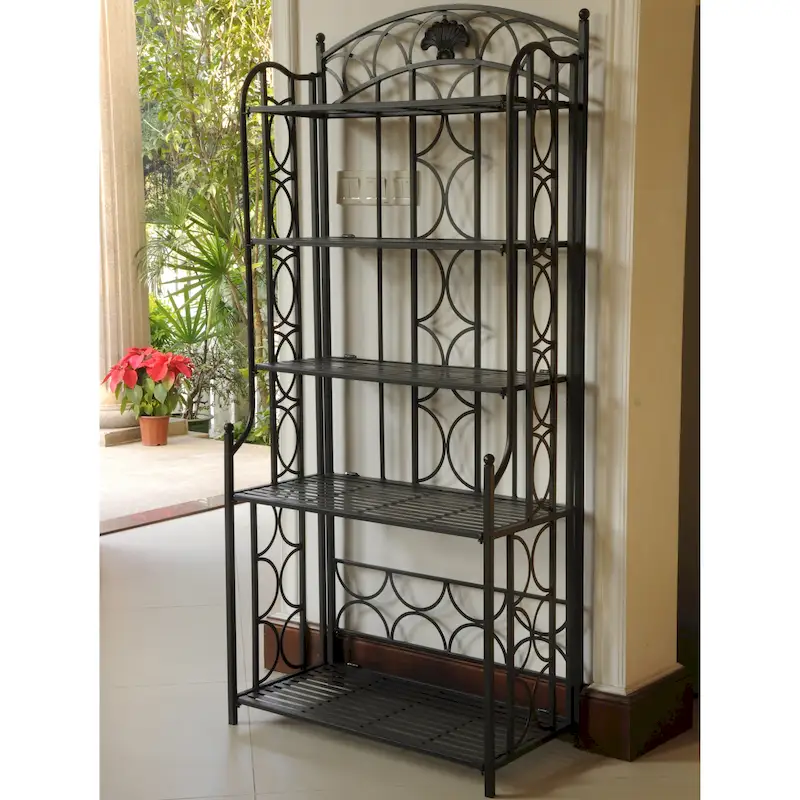 Mandalay 5-Tier Iron Baker's Rack