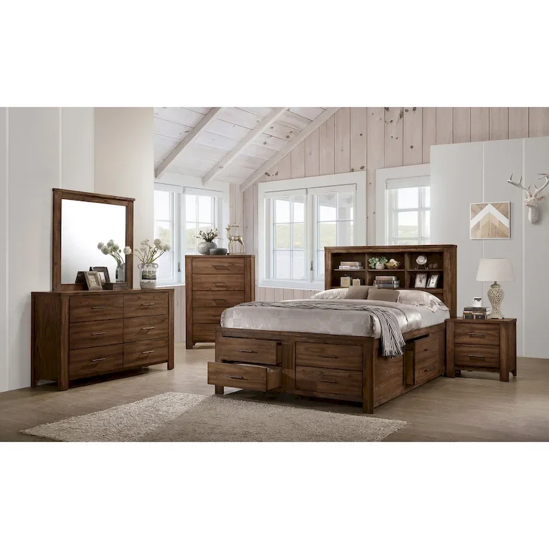 6 Underbed Drawers Bed In Walnut